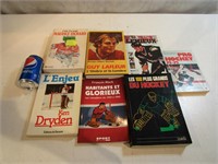 Lot de 7 livres de hockey