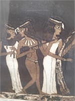 Waugh, Monotone Egyptian Tomb Wall Print 2/4 1969