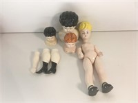 Lot of Doll & Doll Parts