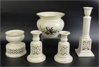 Lenox Candleholders and Vase