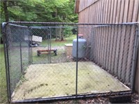 Chain Link Dog Pen - 4 Sides with Door