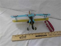 Vintage flying motorized plastic toy airplane