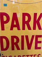 Vintage Tin Park Drive Cigarette Sign (60 cm W x