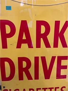 Vintage Tin Park Drive Cigarette Sign (60 cm W x