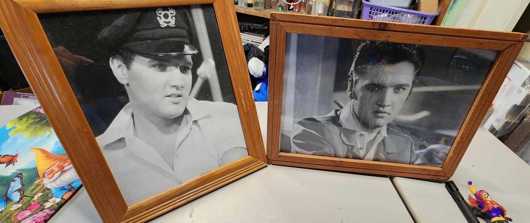 Two framed Elvis Prestly Pictures