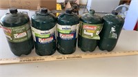 5 Propane Fuel Canisters - Believed to All be