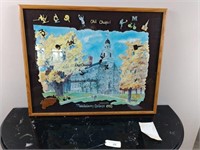 Framed Wooden Puzzle of Middlebury College