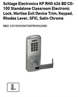 Schlage Commercial Keypad Lever-Satin RH