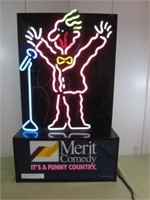 1990 Merit Cigarettes Large Neon Sign