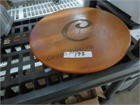 WOOD LAZY SUSAN WITH "C" 15.5"
