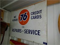 Vintage double sided Union 76 sign.