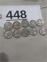 10 Jefferson Nickels