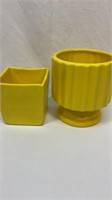 Two Haeger planters