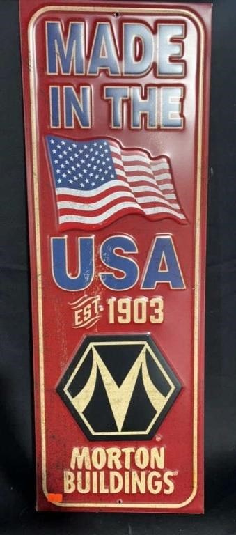 Made in the USA Morton Buildings  Sign