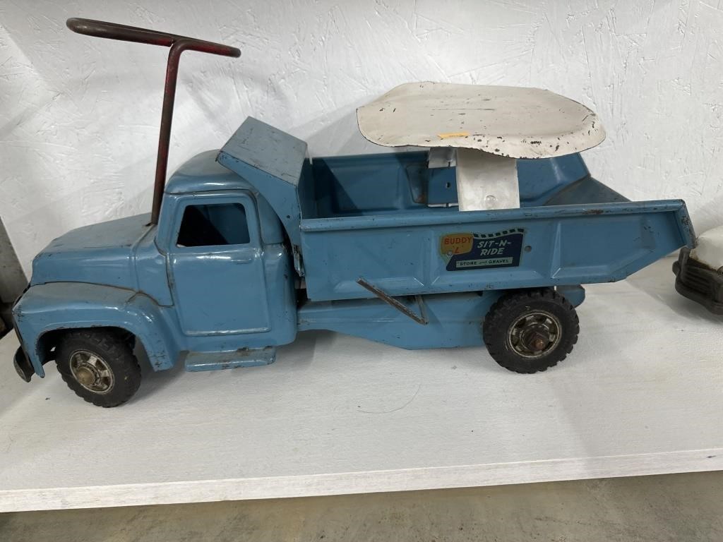 Antique Sit and Ride Metal truck