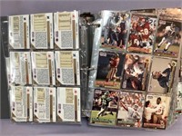 1991 Pro set football card in binder