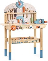 ROBUD Wooden Play Tool Workbench Set for Kids