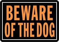 (2) Hy-Ko Products 838 Beware of Dog Aluminum Sign