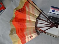 4 Foldable Fans One is Traditional Asian