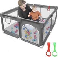 SULAVIE BABY PLAYPEN WITH MAT - 47 x 47IN