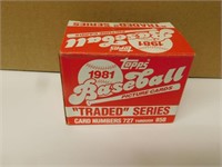 1981 Topps Baseball Traded Series Card Set