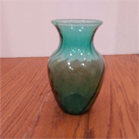 Teal Glass Vase