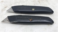 2 Stanley Utility Knives