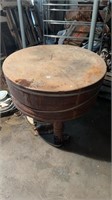 Large Circle Butcher Block NEEDS Work