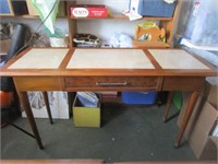 MID CENTURY LANE ENTRY TABLE MARBLE TOPS - PICK