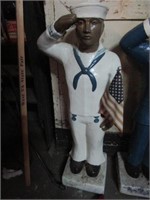 CONCRETE NAVY MAN 25.5" TALL - PICK UP ONLY