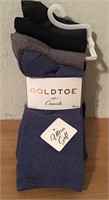 NWT GOLD TOE 4 PAIR SOCKS ULTRA SOFT O/S  $18