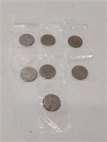 1968,69,70,71,72,73,74 Canada silver dollars