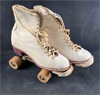 Vintage Roller Skates Goodyear White Roller Skates