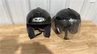 2 Motorcycle Helmets