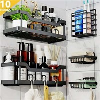 PHANCIR Shower Caddy Organizer  5 PCS  Black