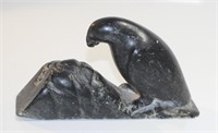 EAGLE ON ROCK, SOAPSTONE CARVING