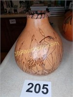 DECORATED GOURD SIGNED BY MR GLEASON