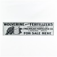 Contemporary Wolverine Brand Fertilizers Sign