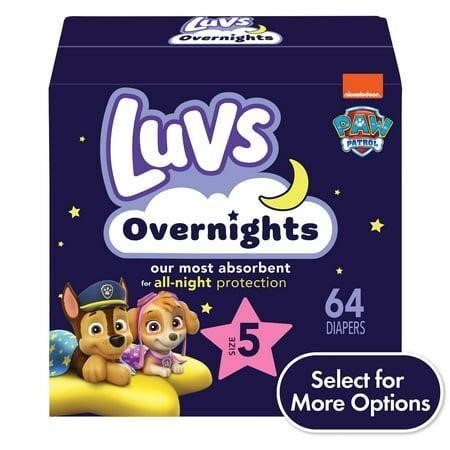 Luvs Overnights Diapers Size 5  64 Count