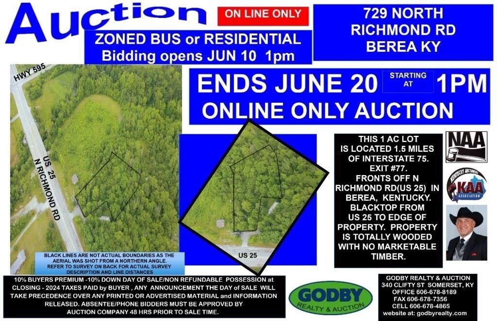 AUCTION LOT OFF US HWY 25
