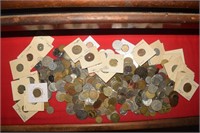 Large Lot of Foreign Coins & Tokens-Some Bimetal