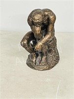 The Thinker Austin statue - 20 x 15 x 9
