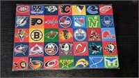 NHL Team Logos Tin Sign 12x8"