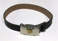 29" Belt With Nickel Silver & Brass Belt Buckle