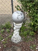 Cherub Pedestal w/Gazing Ball