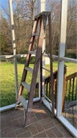 Wooden A- Frame Ladder