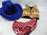 Old Kids Western Vest, and Accessories