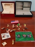 819 - JEWELRY BOXES & PINS
