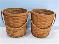 To 1995 Longaberger tall fruit baskets with liners