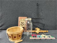 Mason Jar, Key Hook, Fruit Basket